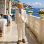 Boy 3-piece Slim Fit Suit, Sanji Ivory