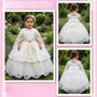 3-piece Virgin Mary Ivory Heirloom Gown with Cape & Bow