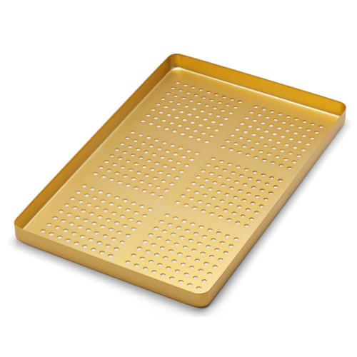Tray Perforated Golden