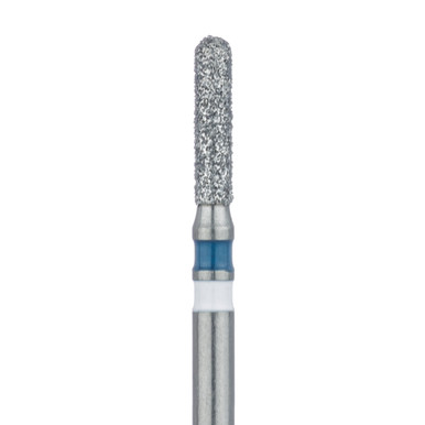 Fraises Diamantées Dentaires FG Z881/014M - Cylindre à Bout Rond Grain Moyen Pour Zircone Et Réglages