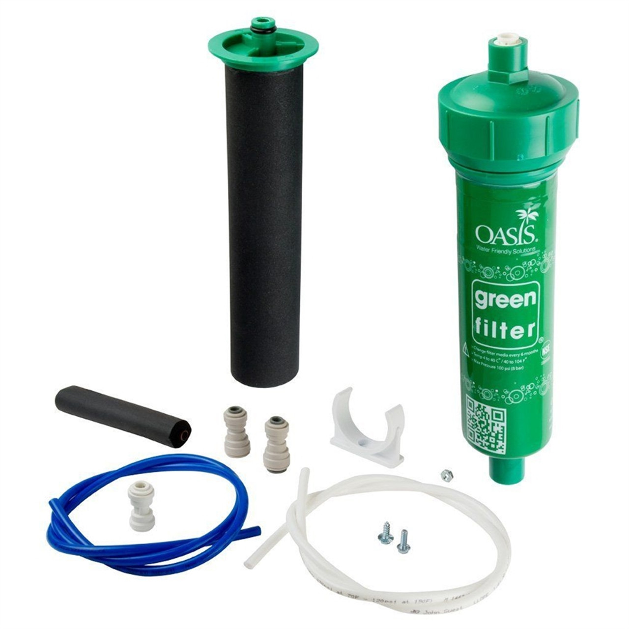 Oasis 033926-005 Biodegradable Green EZ-Clip Inline Filter Kit