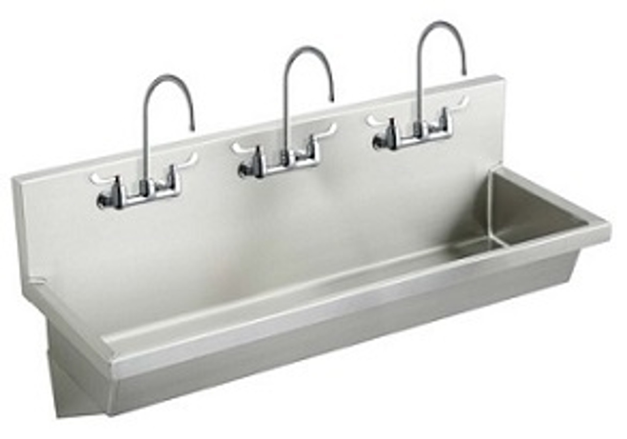 Elkay EWMA7220C, Multiple Station Commercial Wash Sinks, Wrist