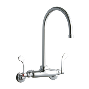 Elkay LK945GN08T4T, Commercial Faucet, Food Service, Wall Mounted, ADA