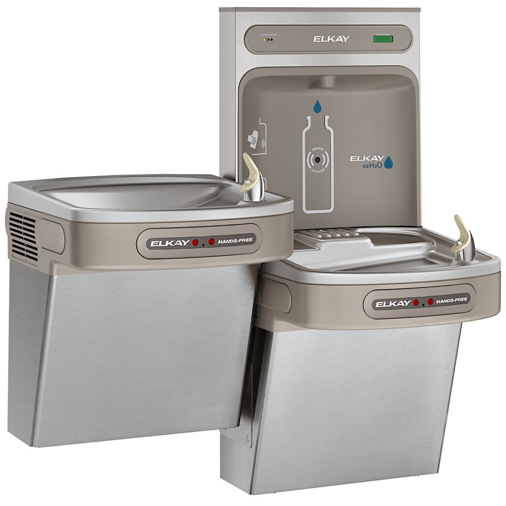 Elkay LZOOTL8WSSK Bottle Filling Station Versatile Bi-Level ADA Cooler