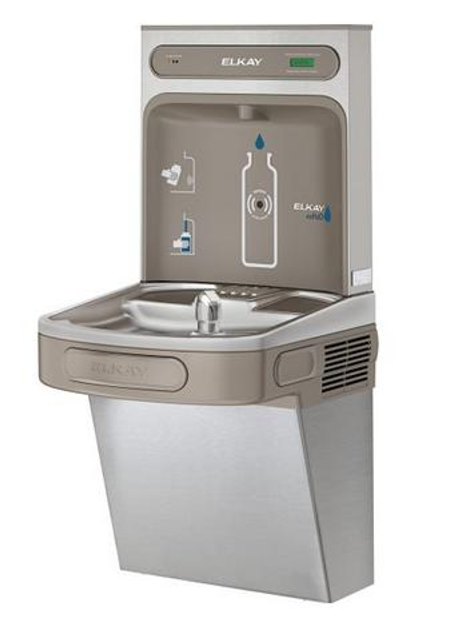 Elkay LZS8WSVRSK EZH2O Bottle Filling Station with Single Filtered LZ  Refrigerated Drinking Fountain