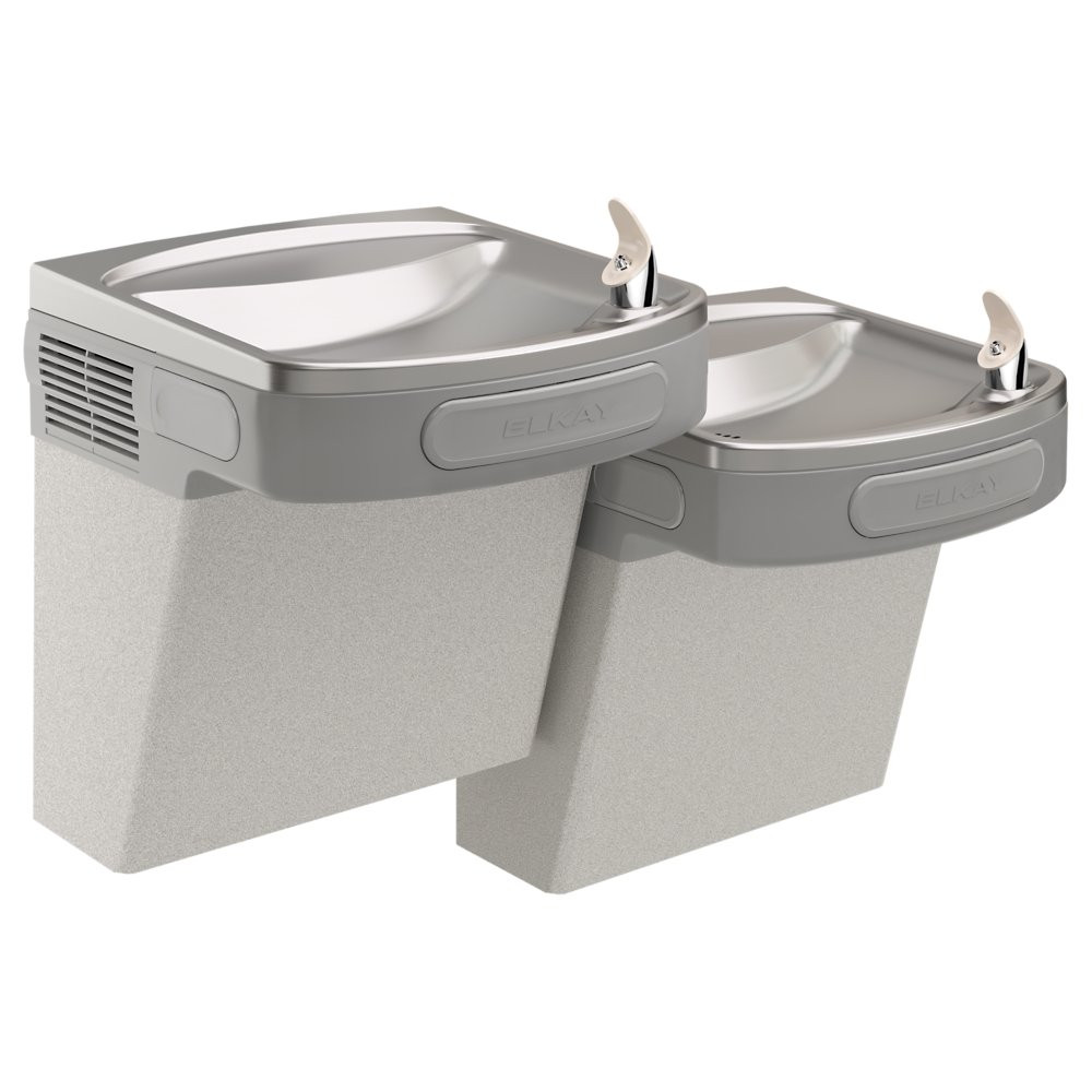 Elkay LZSTLDDLC Drinking Fountain, Filtered, Bi-Level, ADA, Light