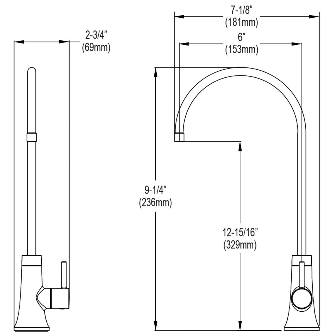 Elkay LKAV71FMB Avado Single Lever Kitchen Faucet