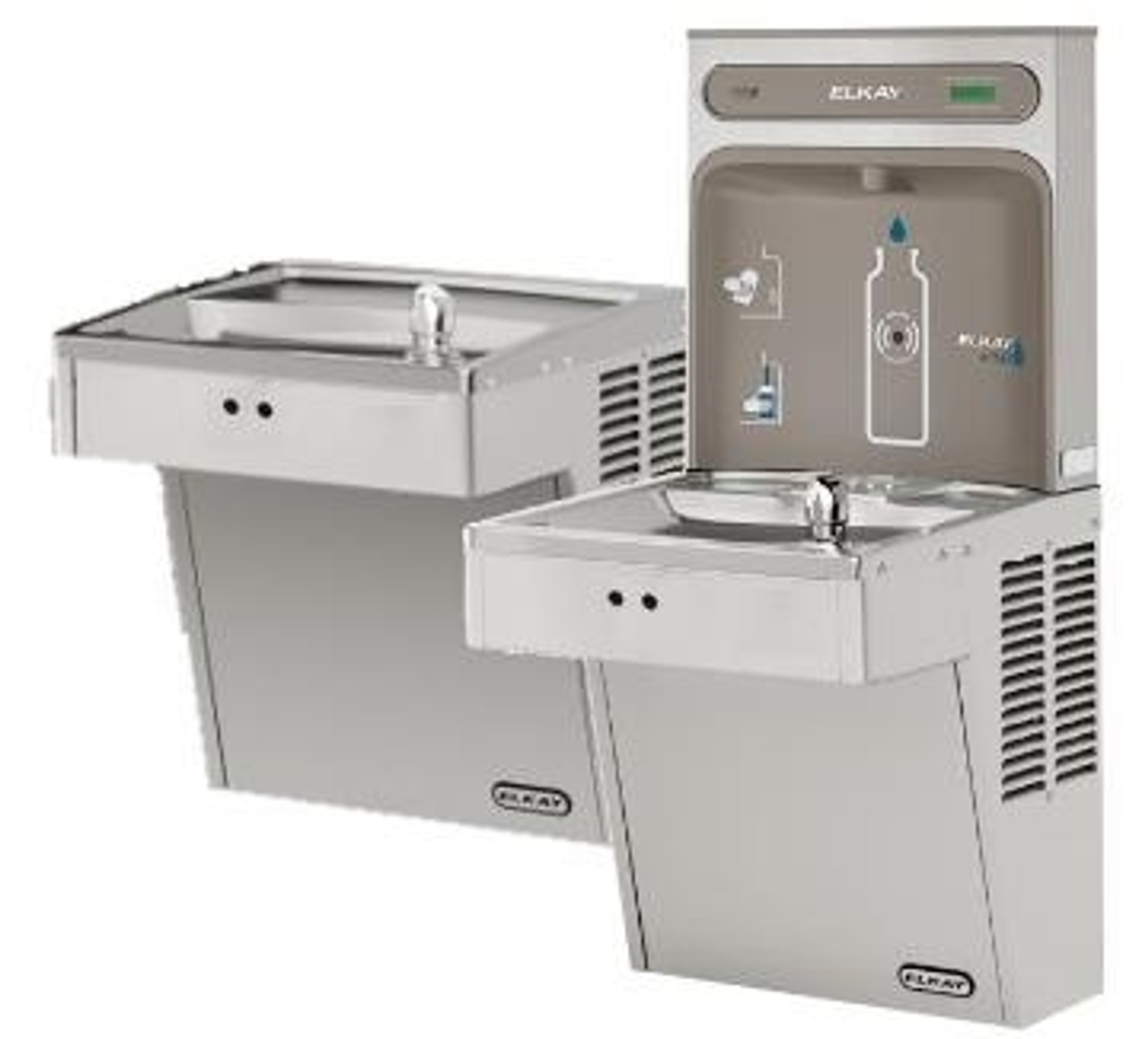 Elkay VRCTL8WSCX2EZWSR Hands Free ezH2O Bottle Filling BiLevel Vandal