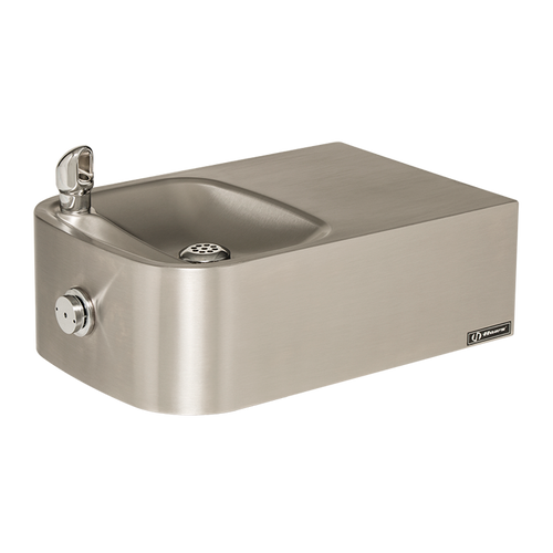 Haws 1109.14, Single Bubbler, Wall Mounted, Barrier-Free, 14 Gauge Stainless Steel Drinking Fountain with Satin Finish, (Non-Refrigerated)