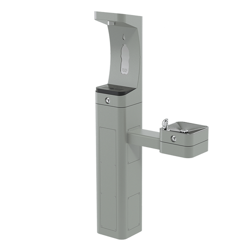 Haws 3611FR ADA Vandal-Resistant Outdoor Freeze-Resistant Bottle Filler and Fountain, Non-Filtered, Non-Refrigerated