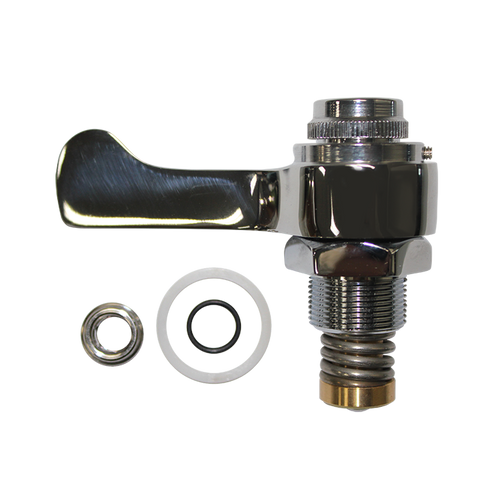 Haws 5830HST, Handle and Stem Assembly for the 5830LF Valve, Polished Chrome-Plated Brass Handle and Handle Cap