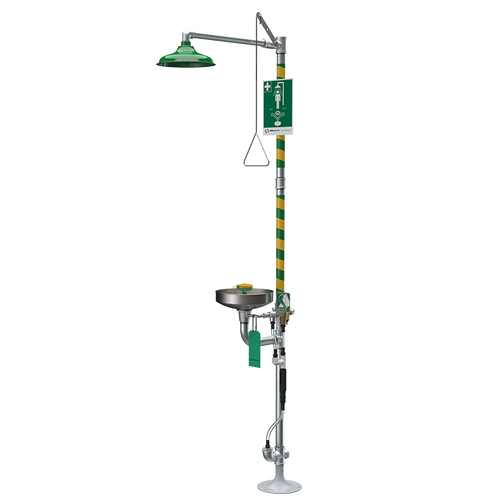 Haws 8300.158 AXION MSR Emergency Shower and Eyewash with Automatic Freeze Protection Bleed Valve