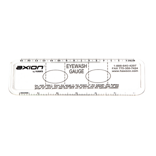 Haws 9015, Eyewash Gauge, 6" Ruler, used for Testing of Emergency Eyewashes Per ANSI Standard Z358.1