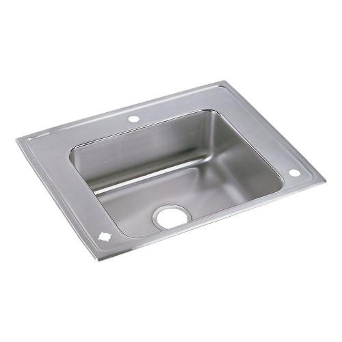 Elkay DRKAD282250L Lustertone Classic Stainless Steel 28" x 22" x 5", Single Bowl Drop-in Classroom ADA Sink