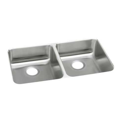 Elkay ELUHAD311845 Lustertone Double Bowl Undermount Sink