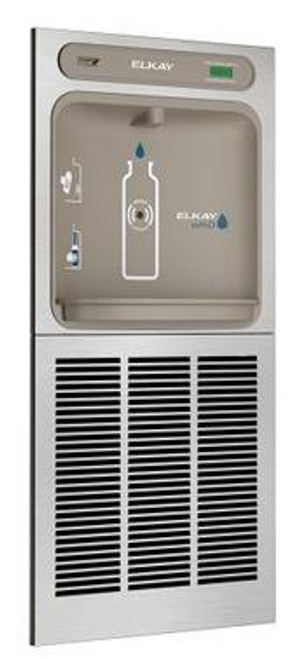 Elkay EZWSGRN8K EZH2O Bottle Filling Station with High-Efficiency ECH8GRN Chiller, 8.0 GPH, ADA, GreenSpec Listed, Refrigerated (Mounting Frame Not Included)