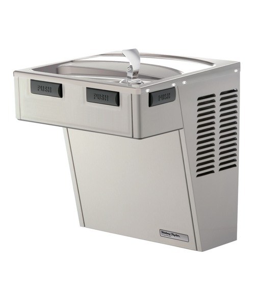 Halsey Taylor HAC8PV-WF Refrigerated Filtered Single ADA Water Cooler, 8 GPH, Platinum Vinyl