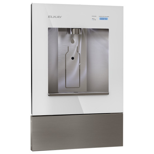 Elkay LBWDC00WHC ezH2O Liv Pro In-Wall Commercial Filtered Water Dispenser, Non-refrigerated, Aspen White