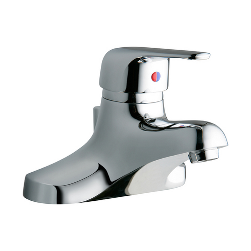 Elkay LK423L4 Commercial Lavatory Faucet, 4" Centerset, Exposed Deck, Integral Spout with Pop-Up, 4" Lever Handle, ADA
