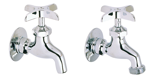 Elkay LK69C Commercial Faucets, Service and Utility, Single Hole, Pair includes (1) LK69CH and (1) LK69CP, Wall Mounted