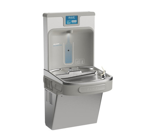Elkay LZS8WSSP Enhanced ezH2O Bottle Filling Station and Single ADA Cooler, Refrigerated, Stainless, High Capacity, Lead Reduction, Quick Filter Change