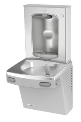 Oasis P8SBF Bottle Filler and Refrigerated Drinking Fountain Combination, Front Push Pads, ADA, 8GPH, Greystone (NEW ENERGY EFFICIENT PG8SBF SSA WILL BE SHIPPED)