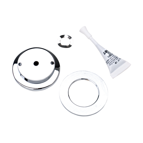 Haws PBA6, Polished Chrome-Plated Brass, Flanged Push Button Assembly used with Push Button Valve 5874 for Drinking Fountains