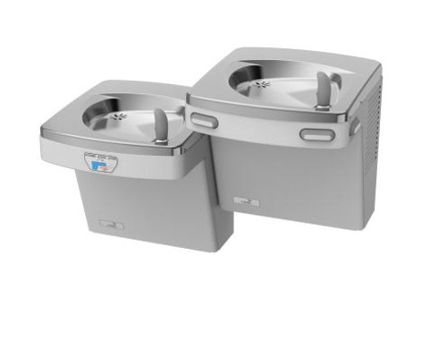 Oasis PF8ACSLEE Refrigerated Drinking Fountain, Bi-Level, Barrier Free, 8 GPH, Water Cooler, Filtered, Electronic Eyes (Low Unit Only) (NEW ENERGY EFFICIENT PGF8ACSLTM WILL BE SHIPPED)