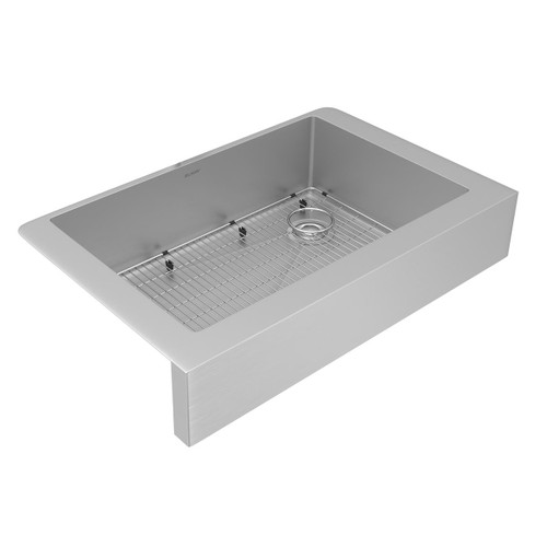 Elkay ECTRUF30179RC Crosstown 18 Gauge Stainless Steel 35-7/8" x 20-1/4" x 9", Single Bowl Farmhouse Sink Kit