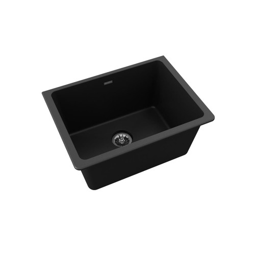 Elkay ELGU251912PDBK0 Quartz Classic 25" x 18-1/2" x 11-13/16", Undermount Laundry Sink with Perfect Drain Black