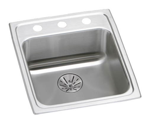 Elkay LRAD152265PD Lustertone Classic Stainless Steel 15" x 22" x 6-1/2", Single Bowl Drop-in ADA Sink with Perfect Drain