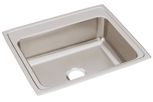 Elkay LRQ2521 Lustertone Classic Stainless Steel 25" x 21-1/4" x 7-7/8", Single Bowl Drop-in Sink with Quick-clip