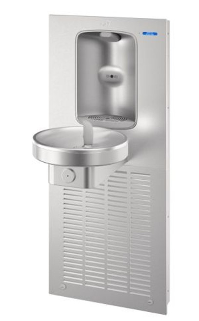 Oasis M8WREBF SSA RADII Refrigerated Drinking Fountain with Integrated Electronic Bottle Filler, Stainless Steel Alcove with Hands Free Activation, ADA Compliant, 8 GPH