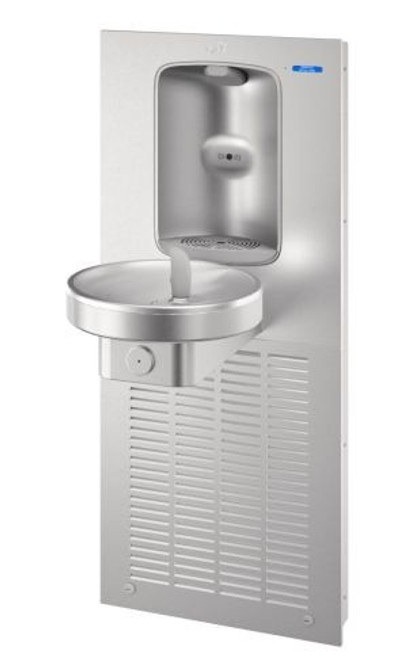 Oasis MWREBF SSA RADII Drinking Fountain with Integrated Electronic Bottle Filler, Stainless Steel Alcove with Hands Free Activation, ADA Compliant, Non-Refrigerated