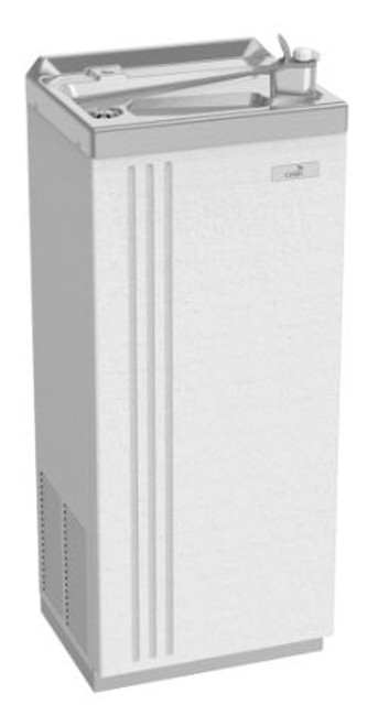 Oasis PLF14FAH STN Hot 'N Cold, Free Standing or Against-A-Wall 14 GPH Water Cooler, Refrigerated, Stainless Steel