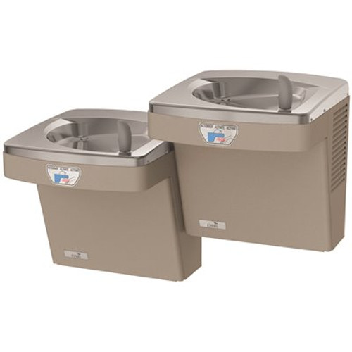 Oasis PG8ACSLTT SAN Contactless Bi-Level VersaCooler II, Refrigerated Drinking Fountain, Sensor Activated, Touch Free, 8 GPH, Non-Filtered, Sandstone