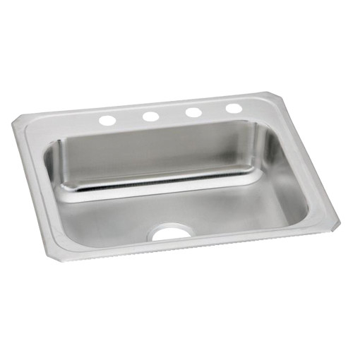 Elkay CR31224 Celebrity Stainless Steel 31" x 22" x 6-7/8", 4-Hole Single Bowl Drop-in Sink