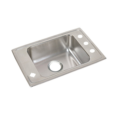 Elkay DRKAD311960FR4 Lustertone Classic Stainless Steel 31" x 19-1/2" x 6", FR4-Hole Single Bowl Drop-in Classroom ADA Sink