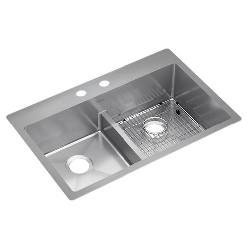 Elkay ECTSRA33229TBG4 Crosstown Double Dual Mount Sink