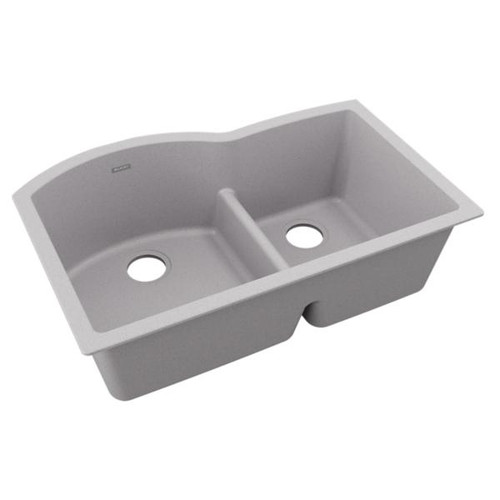 Elkay ELGHU3322RWH0 Quartz Double Bowl Undermount Sink