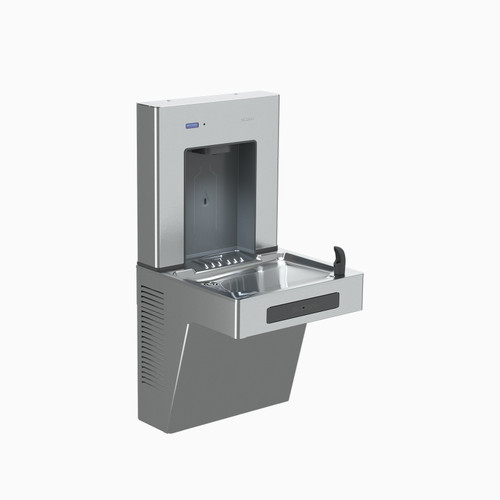 Sloan DRS110-UNFIL-REF-SS DropSpot On Wall Bottle Filler with Water Cooler, Non-Filtered, Refrigerated, Stainless, 33820002