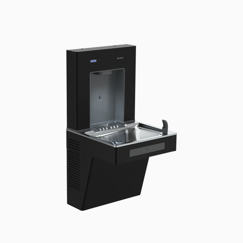 Sloan DRS110-UNFIL-REF-BLK DropSpot On Wall Bottle Filler with Water Cooler, Non-Filtered, Refrigerated, Black, 33820026