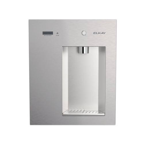 Elkay LBWDM0SSBC Liv EZ Mechanical Built-in Filtered Water Dispenser, Battery Operated, Non-Refrigerated, Steel Gray