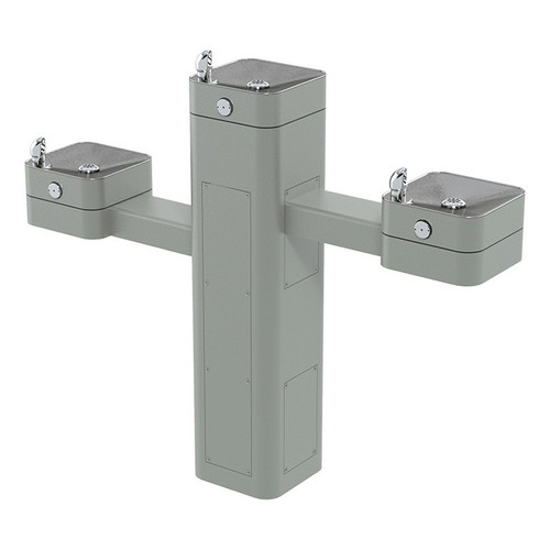 Haws 3603F ADA Outdoor Vandal-Resistant Stainless Steel Pedestal Fountain, Filtered, Non-Refrigerated