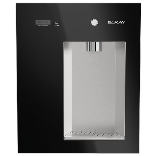 Elkay LBWDM06BKBC Liv EZ Mechanical Built-in Filtered Water Dispenser, Battery Operated, Refrigerated, Midnight