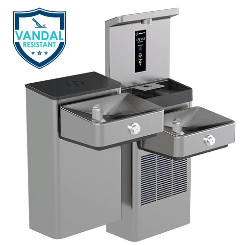 Haws 1212SVN Vandal Resistant Bottle Filler Hi Lo Fountain