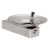 Haws 1001HPS, Barrier-Free, High Polished Stainless Steel Drinking Fountain with a Sculpted Bowl, (Non-Refrigerated)