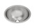 Elkay ELUH16LV Asana Stainless Steel 18-3/8" x 18-3/8" x 8", Single Bowl Undermount Bathroom Sink with Overflow Assembly