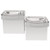 Elkay EZSTL8SC Refrigerated Drinking Fountain, Versatile Wall Mount Bi-Level, 8.0 GPH Water Cooler, ADA, Pushbar Controls on Front and Sides, Non-Filtered, Stainless Steel