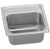 Elkay BLRQ15600 Lustertone Classic Stainless Steel 15" x 15" x 6-1/8", Single Bowl Drop-in Bar Sink with Quick-clip, No Faucet Holes